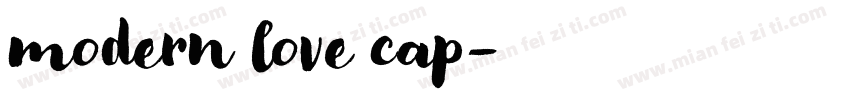 modern love cap字体转换